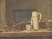 Jean Baptiste Simeon Chardin Smoking Kit with a Drinking Pot (mk05) France oil painting reproduction